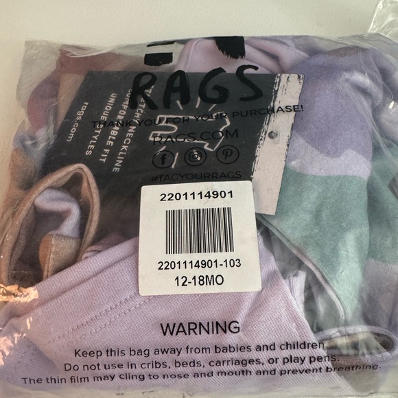 NWT Rags watercolor romper - Picture 6 of 7